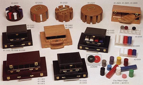 chip carousels, racks and cases