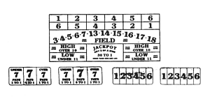 Chuck-A-Luck Layout